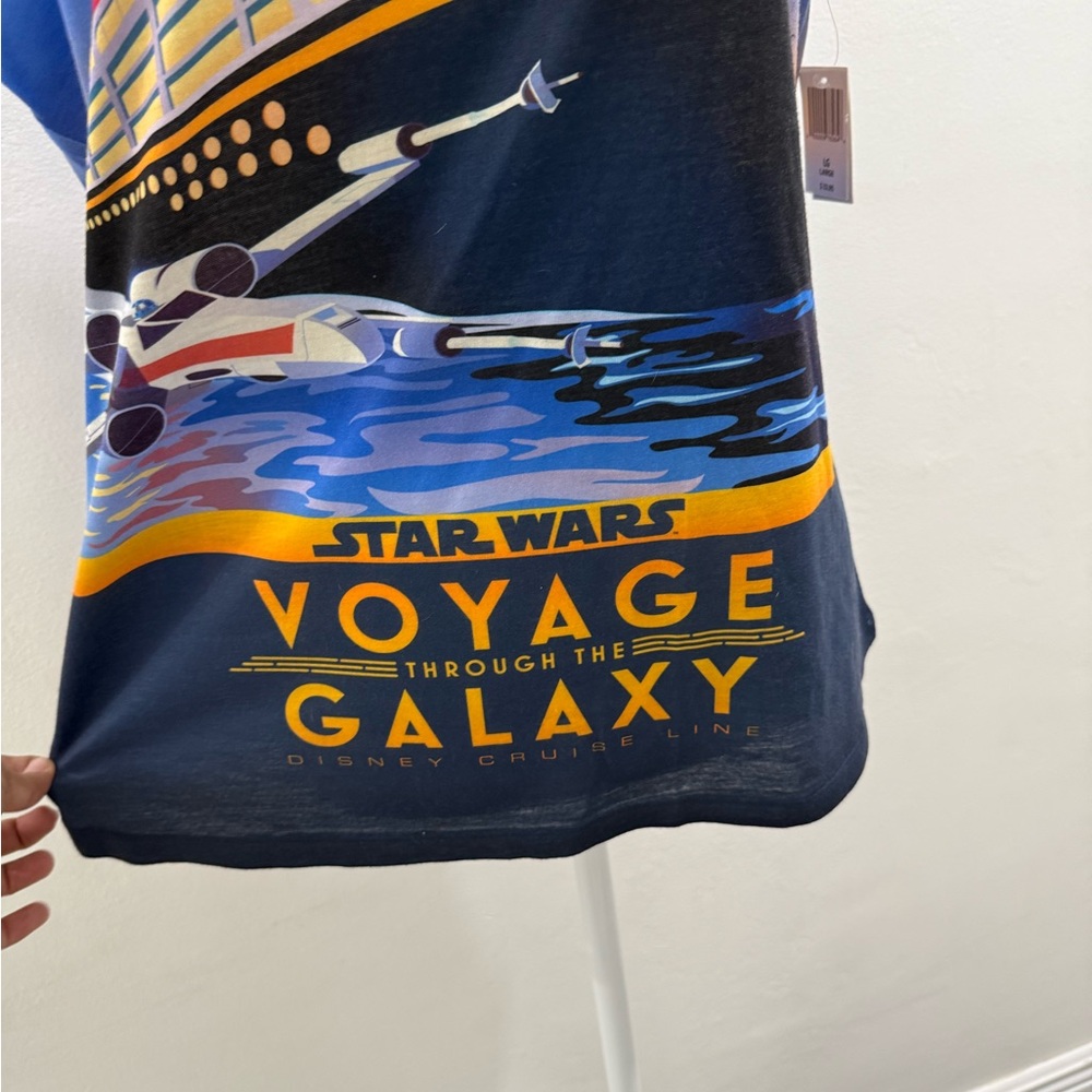 Disney Cruise Line Star Wars Voyage Through The Galaxy Women's T-Shirt L NWT - Picture 3 of 7